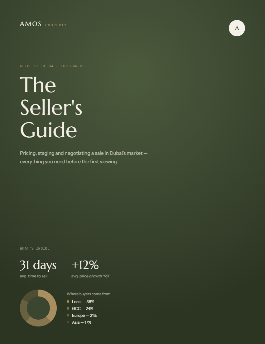 AMOS Property Sellers Guide cover